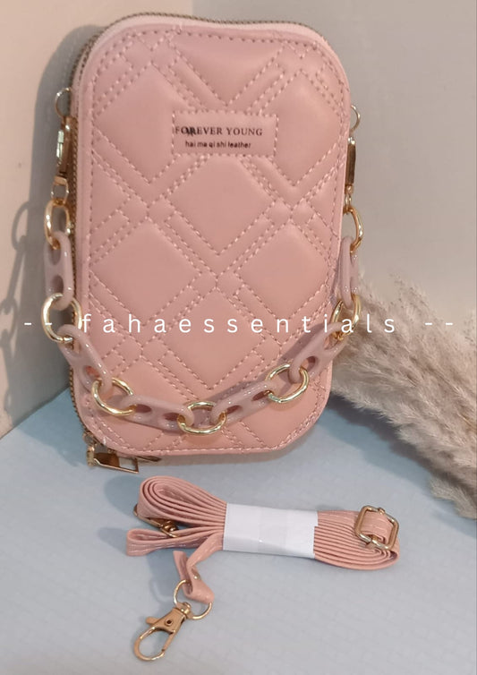 Crossbody- Salmon Pink