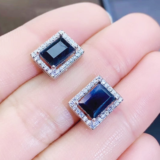 Blue Sapphire Stone Studs