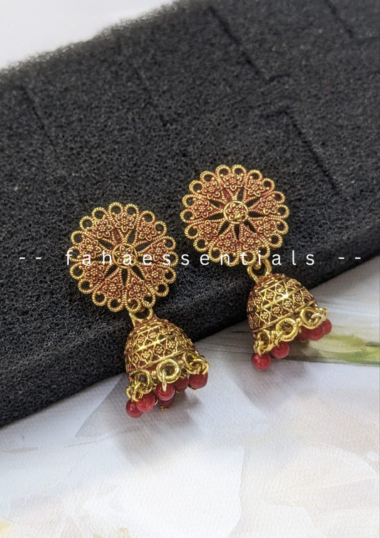 Phool Jhumki - Red