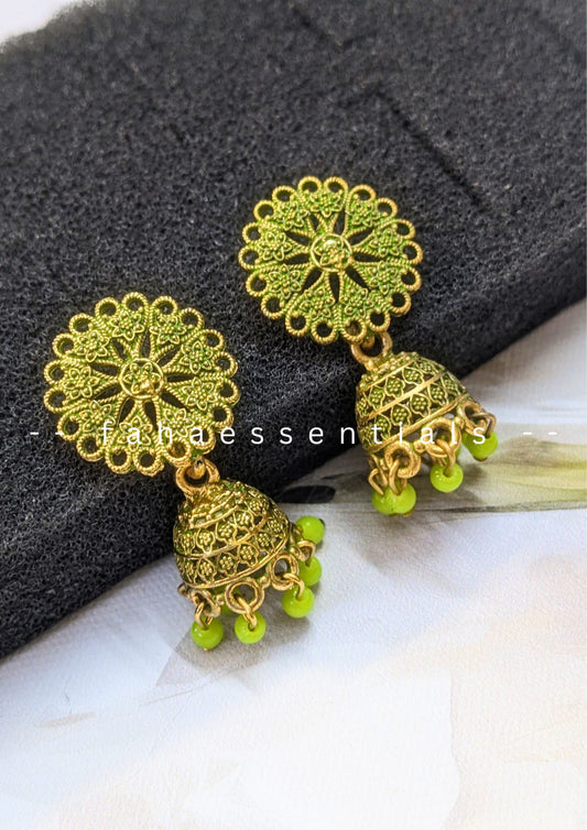 Phool Jhumki - Light Green